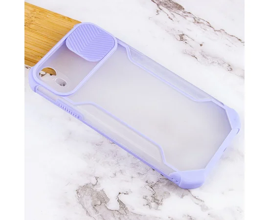 Чехол Camshield matte Ease TPU со шторкой для Apple iPhone XR (6.1") Сиреневый