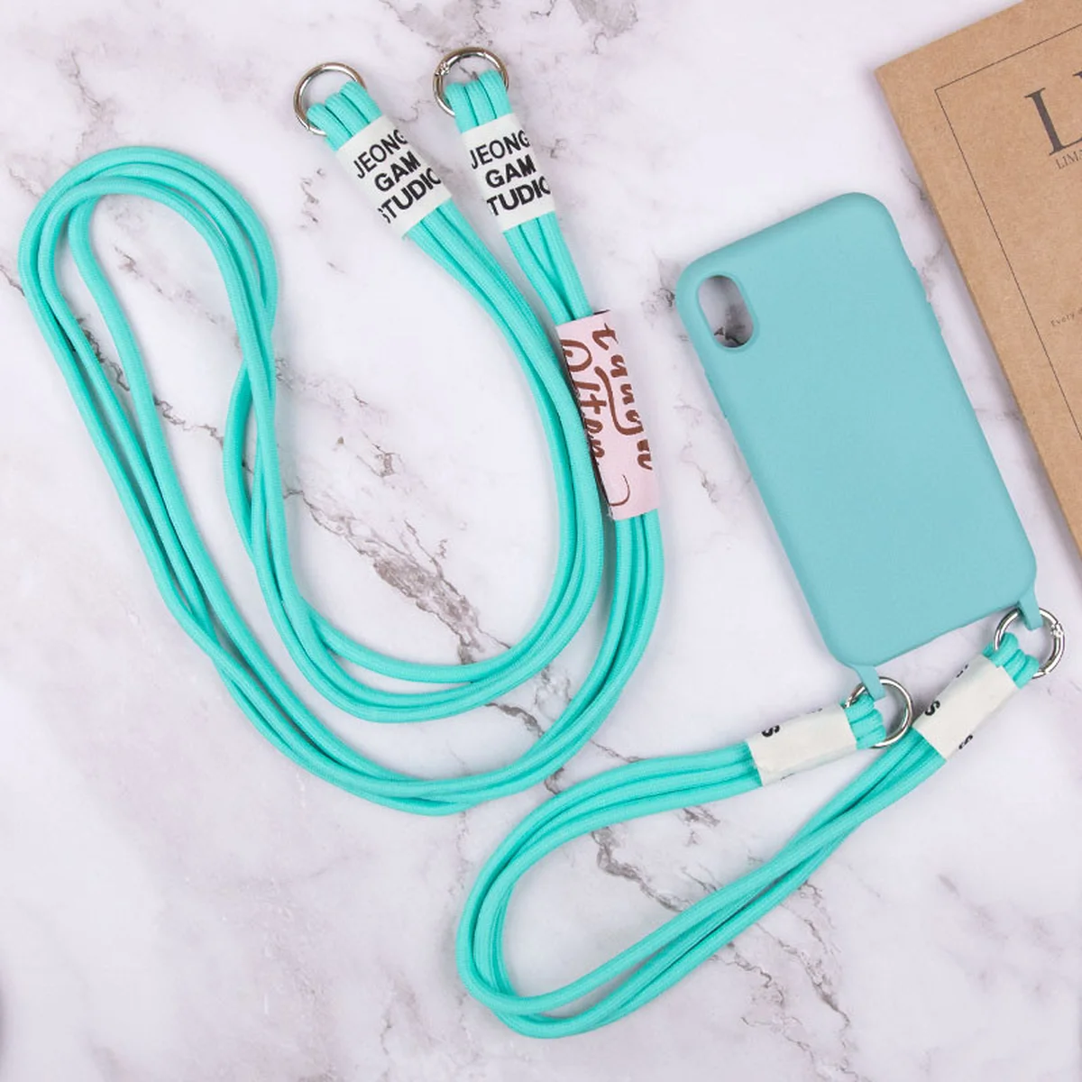 Чехол TPU two straps California для Apple iPhone XR (6.1") Бирюзовый / Marine Green