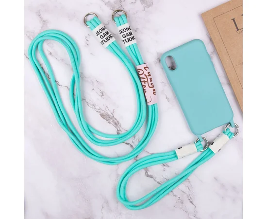 Чехол TPU two straps California для Apple iPhone XR (6.1") Бирюзовый / Marine Green