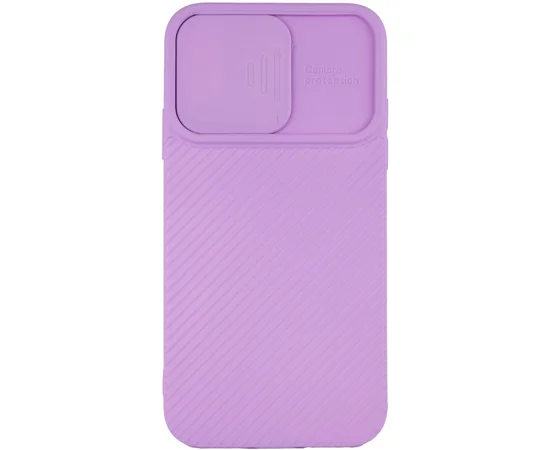 Чехол Camshield Square TPU со шторкой для камеры для Apple iPhone XR (6.1") Сиреневый