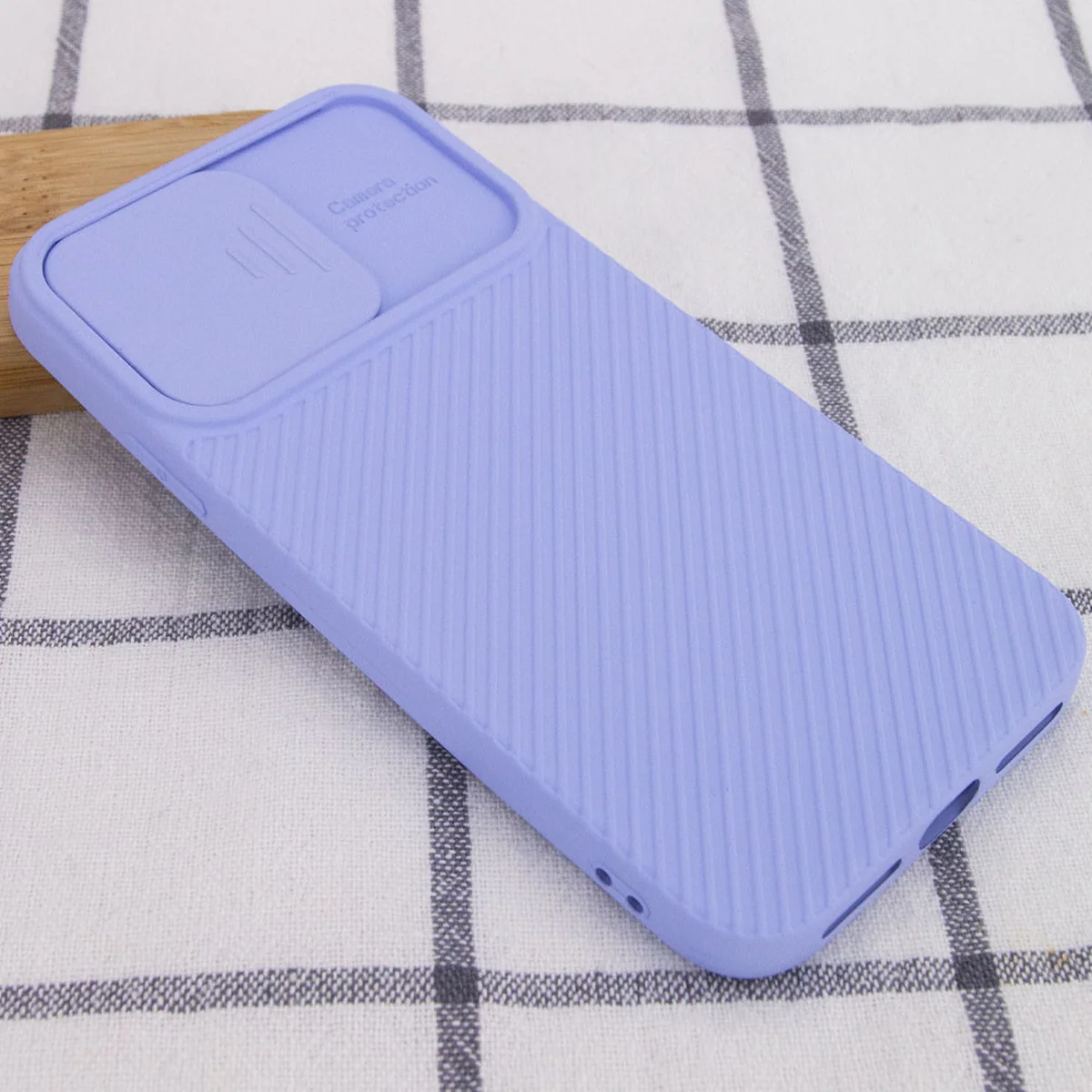 Чехол Camshield Square TPU со шторкой для камеры для Apple iPhone XR (6.1") Голубой