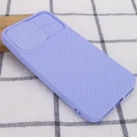 Чехол Camshield Square TPU со шторкой для камеры для Apple iPhone XR (6.1") Голубой