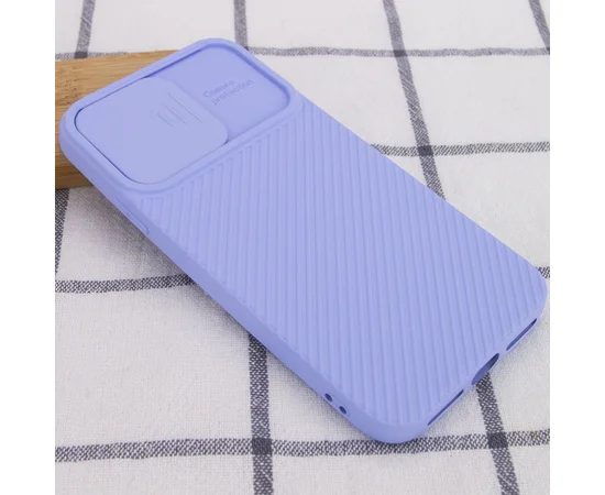 Чехол Camshield Square TPU со шторкой для камеры для Apple iPhone XR (6.1") Голубой