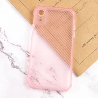 Чохол TPU Ease Carbon color series для Apple iPhone XR (6.1") Рожевий / Прозорий