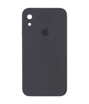 Чохол Silicone Case Square Full Camera Protective (AA) для Apple iPhone XR (6.1 ") Сірий / Dark Gray