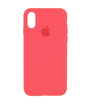 Чохол Silicone Case Full Protective (AA) для Apple iPhone XR (6.1 ") Кавуновий / Watermelon red
