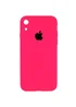 Чохол Silicone Case Square Full Camera Protective (AA) Apple iPhone XR (6.1") Рожевий / Barbie pink
