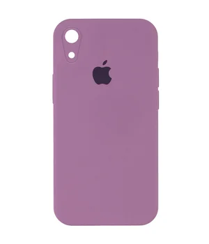 Чехол Silicone Case Square Full Camera Protective (AA) для Apple iPhone XR (6.1") Лиловый / Lilac Pride
