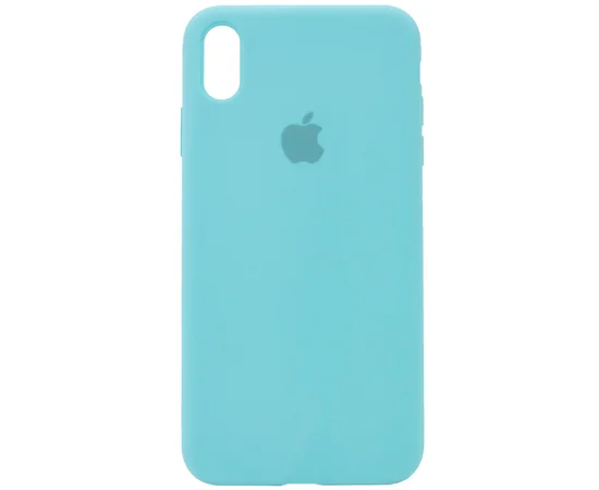 Чохол Silicone case (A) (з закритим низом) для Apple iPhone XR (6.1 ") Бірюзовий / Marine Green