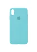 Чохол Silicone case (A) (з закритим низом) для Apple iPhone XR (6.1 ") Бірюзовий / Marine Green
