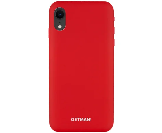 Чехол Silicone Case GETMAN for Magnet для Apple iPhone XR (6.1") Красный / Red