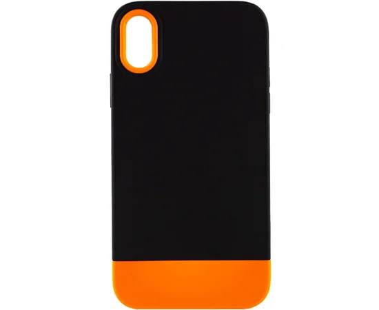 Чехол TPU+PC Bichromatic для Apple iPhone XR (6.1") Black / Orange