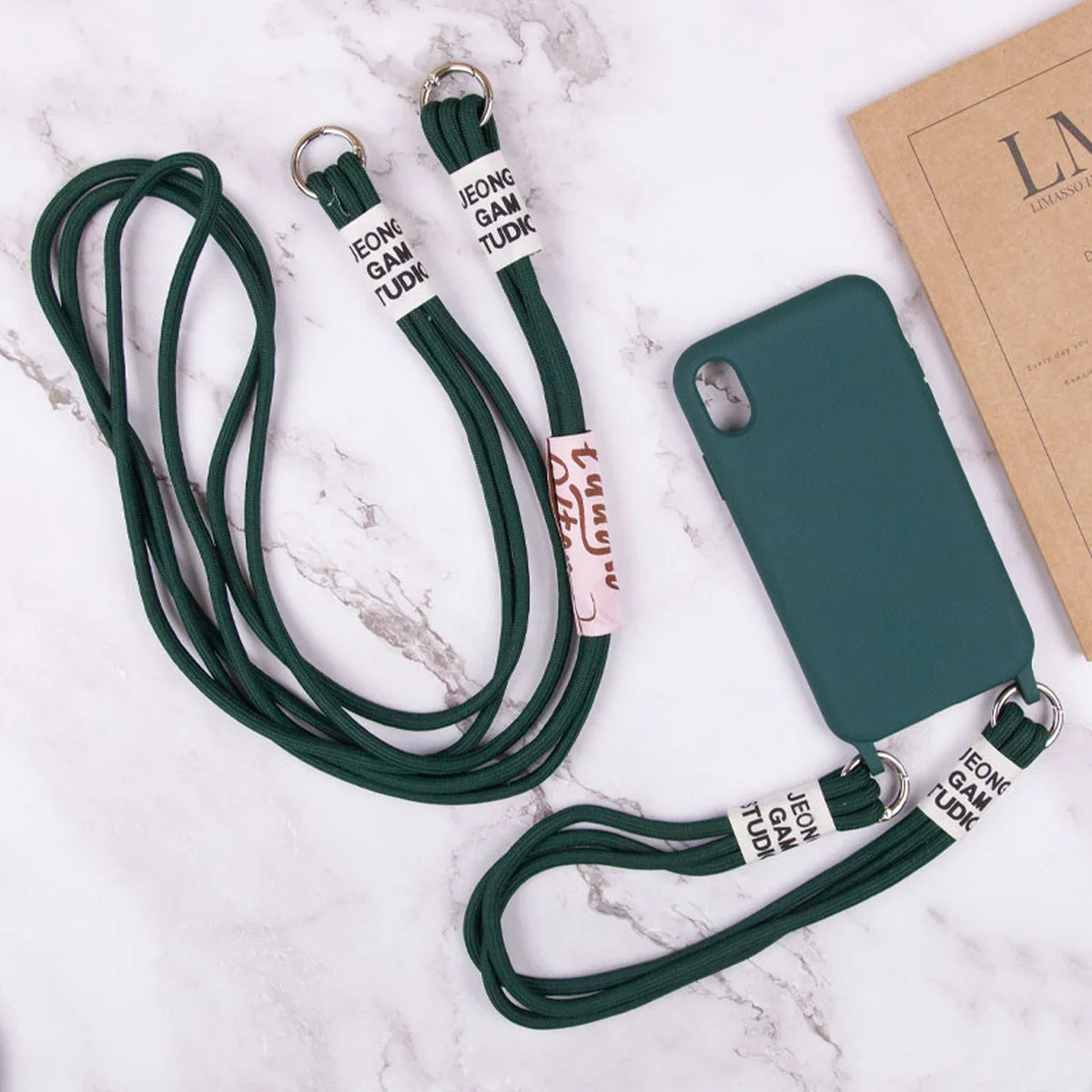 Чохол TPU two straps California для Apple iPhone XR (6.1") Зелений / Forest green