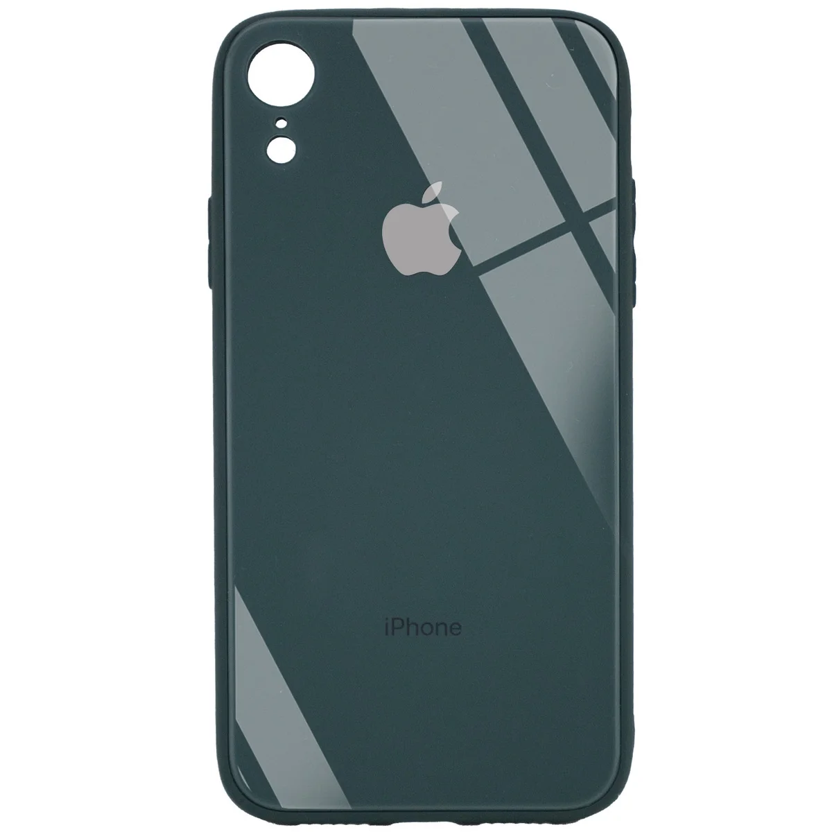 TPU + Glass чохол GLOSSY Logo Full camera (opp) для Apple iPhone XR (6.1 ") Зелений