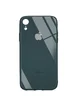 TPU+Glass чехол GLOSSY Logo Full camera (opp) для Apple iPhone XR (6.1") Зеленый