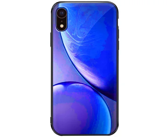 TPU+Glass чехол Planet для Apple iPhone XR (6.1") Синий