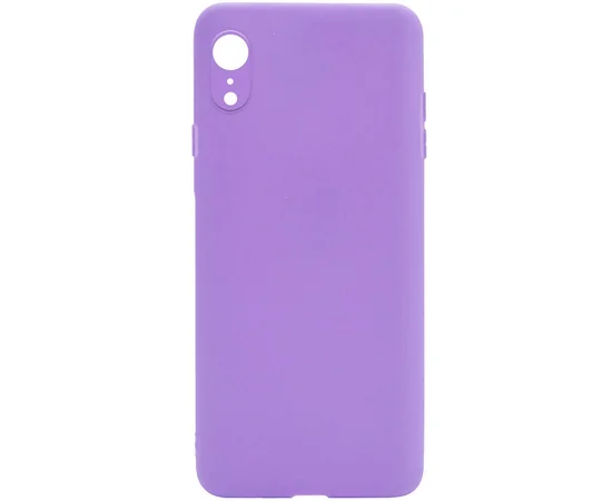 Силиконовый чехол Candy Full Camera для Apple iPhone XR (6.1") Сиреневый / Dasheen