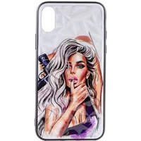 TPU+PC чехол Prisma Ladies для Apple iPhone XR (6.1") Purple