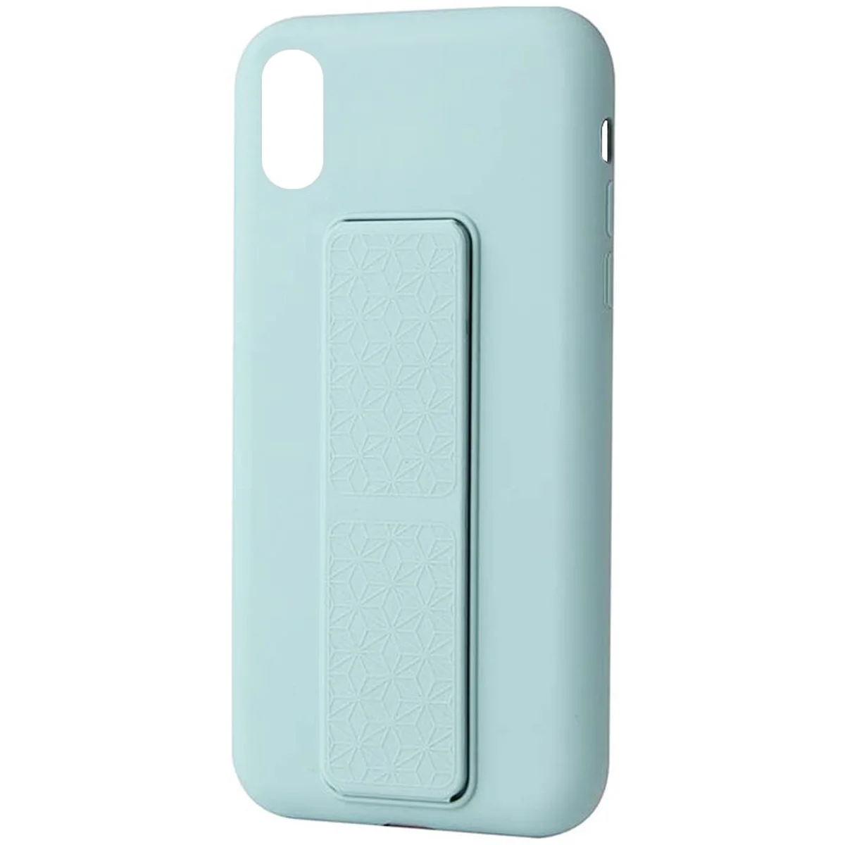 Чехол Silicone Case Hand Holder для Apple iPhone XR (6.1") Бирюзовый / Ice Blue