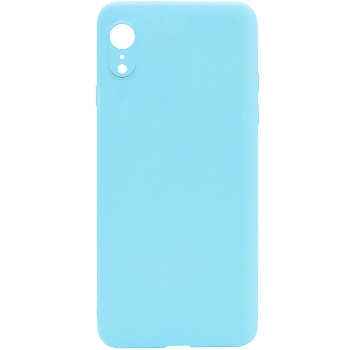 Силиконовый чехол Candy Full Camera для Apple iPhone XR (6.1") Бирюзовый / Turquoise