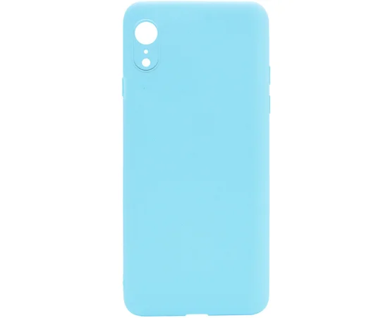 Силиконовый чехол Candy Full Camera для Apple iPhone XR (6.1") Бирюзовый / Turquoise
