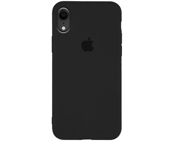 Чехол Silicone Case Slim Full Protective для Apple iPhone XR (6.1") Черный / Black