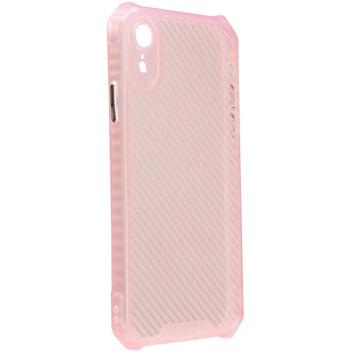 Чохол TPU Ease Carbon color series для Apple iPhone XR (6.1") Рожевий / Прозорий