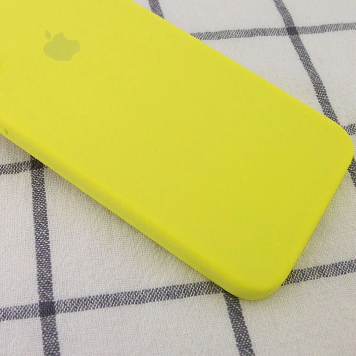 Чохол Silicone Case Square Full Camera Protective (AA) для Apple iPhone XR (6.1 ") Жовтий / Bright Yellow