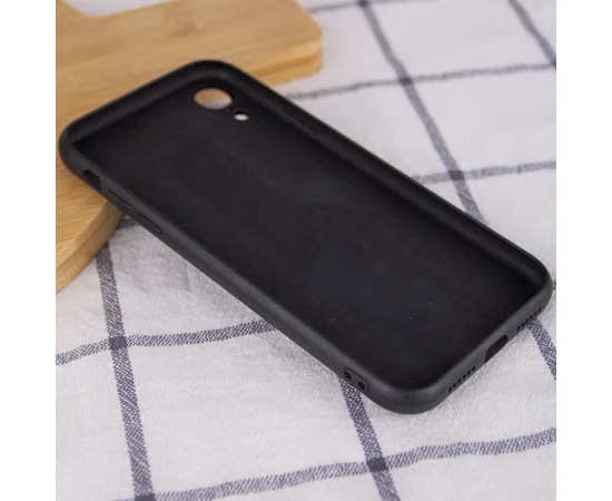 TPU+Glass чехол GLOSSY Logo Full camera (opp) для Apple iPhone XR (6.1") Черный