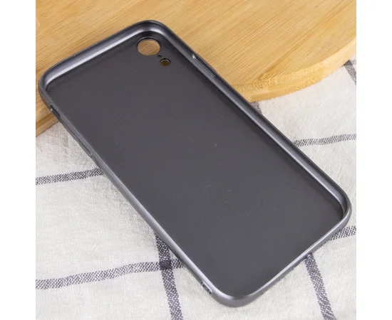 TPU+Glass чехол GLOSSY Logo Full camera для Apple iPhone XR (6.1") Серый