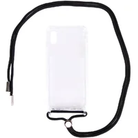 Чехол TPU Crossbody Transparent для Apple iPhone XR (6.1") Черный