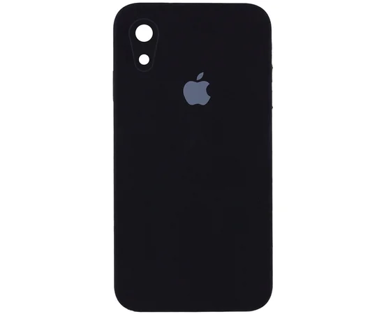 Чохол Silicone Case Square Full Camera Protective (AA) для Apple iPhone XR (6.1 ") Чорний / Black
