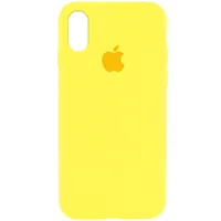 Чехол Silicone Case Full Protective (AA) для Apple iPhone XR (6.1") Желтый / Yellow