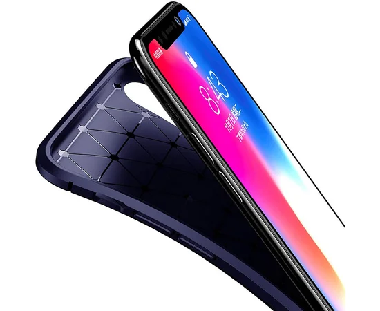 TPU чехол Deen ColorRing под магнитный держатель (opp) для Apple iPhone XR (6.1") Синий / Синий