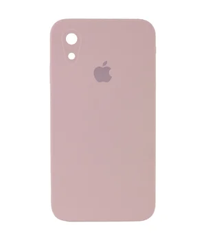 Чохол Silicone Case Square Full Camera Protective (AA) для Apple iPhone XR (6.1 ") Рожевий / Pink Sand