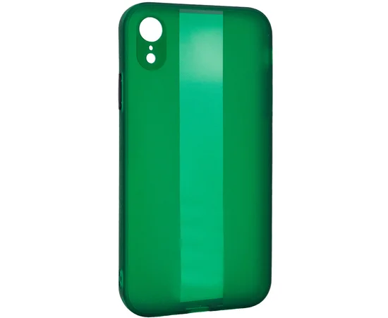 Чехол TPU Glossy Line Full Camera для Apple iPhone XR (6.1") Зеленый