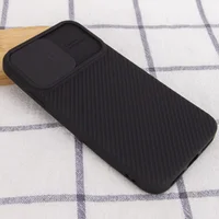 Чехол Camshield Square TPU со шторкой для камеры для Apple iPhone XR (6.1") Черный