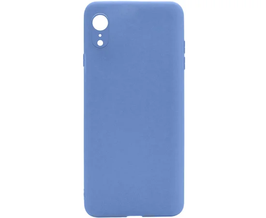 Силиконовый чехол Candy Full Camera для Apple iPhone XR (6.1") Голубой / Mist blue