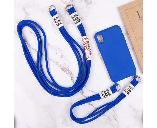 Чехол TPU two straps California для Apple iPhone XR (6.1") Синий / Iris