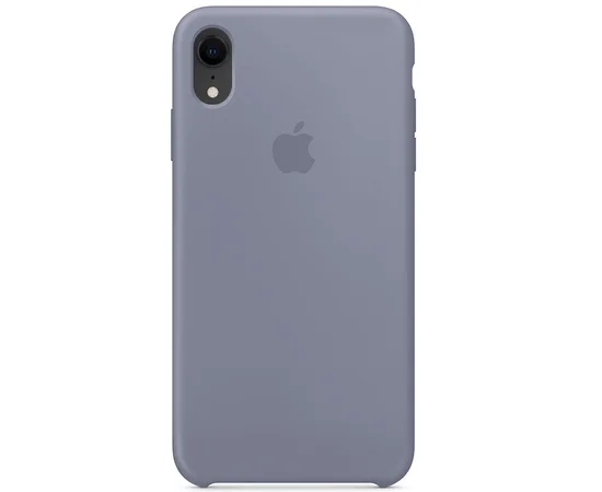 Чехол Silicone case (AAA) для Apple iPhone XR (6.1") Серый / Lavender Gray