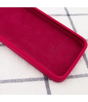 Чохол Silicone Case Square Full Camera Protective (AA) для Apple iPhone XR (6.1 ") Червоний / Rose Red