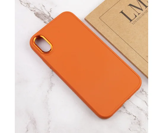 TPU чехол Bonbon Metal Style для Apple iPhone XR (6.1") Оранжевый / Papaya