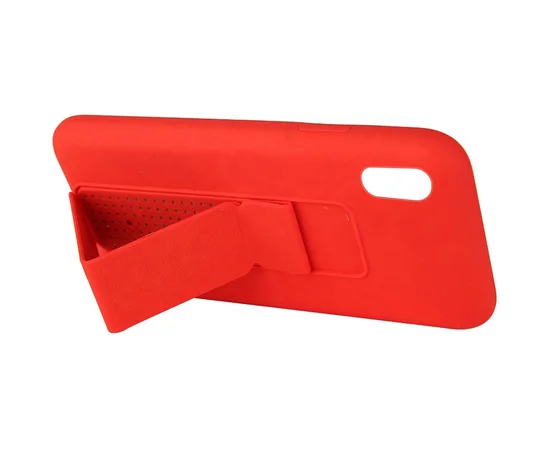 Чехол Silicone Case Hand Holder для Apple iPhone XR (6.1") Красный / Red