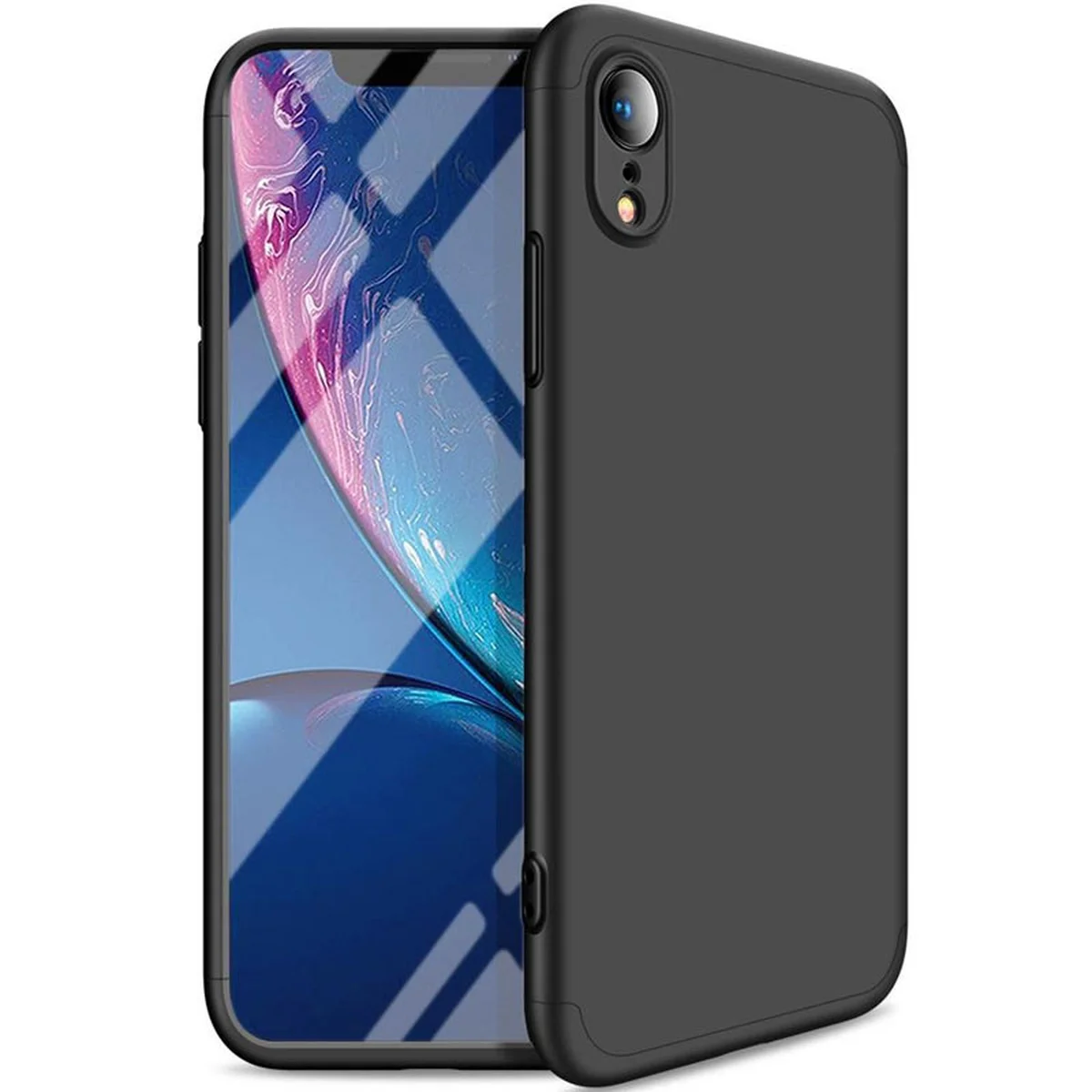 Пластикова накладка GKK LikGus 360 градусів (opp) для Apple iPhone XR (6.1") Чорний