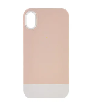 Чехол TPU+PC Bichromatic для Apple iPhone XR (6.1") Grey-beige / White