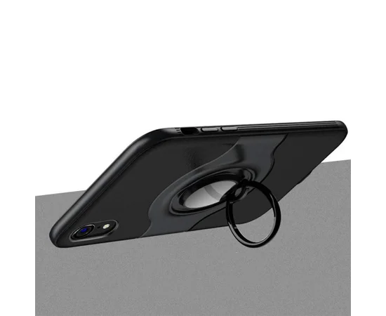 TPU+PC чехол Deen Feather с креплением под магнитный держатель для Apple iPhone XR (6.1") Черный