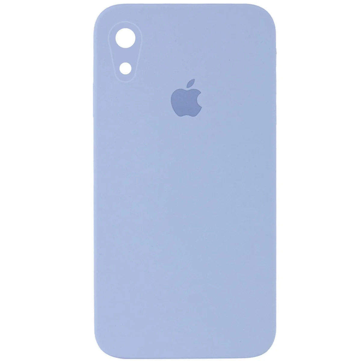 Чехол Silicone Case Square Full Camera Protective (AA) для Apple iPhone XR (6.1") Голубой / Mist blue