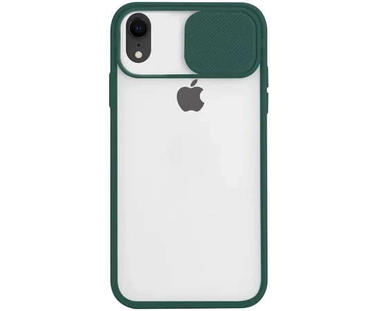 Чехол Camshield mate TPU со шторкой защищающей камеру для Apple iPhone XR (6.1") Зеленый