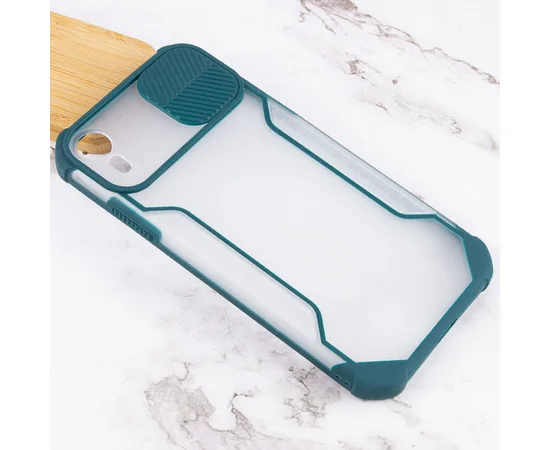 Чехол Camshield matte Ease TPU со шторкой для Apple iPhone XR (6.1") Зеленый