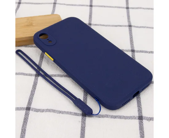 Чехол TPU Square Full Camera для Apple iPhone XR (6.1") Синий